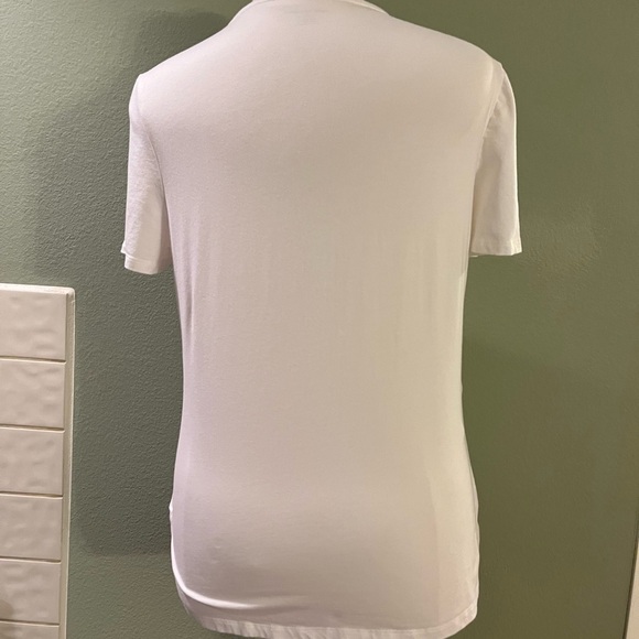 White Crew Neck T-Shirt - Picture 2 of 6